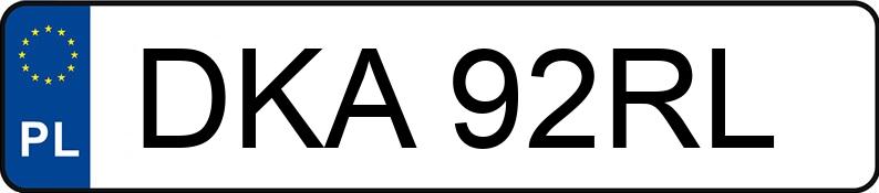Numer rejestracyjny DKA 92RL posiada BMW 320D - DKA92RL Numer rejestracyjny DKA 92RL posiada BMW 320D - DKA92RL