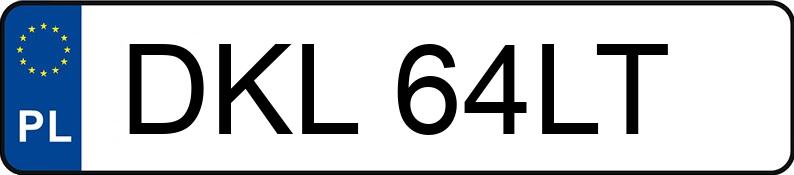 Numer rejestracyjny DKL 64LT posiada FORD FIESTA 1,1 KAT - DKL64LT Numer rejestracyjny DKL 64LT posiada FORD FIESTA 1,1 KAT - DKL64LT