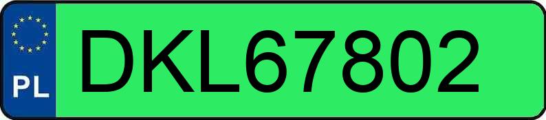 Numer rejestracyjny DKL 67802 posiada VOLKSWAGEN UP! - DKL67802