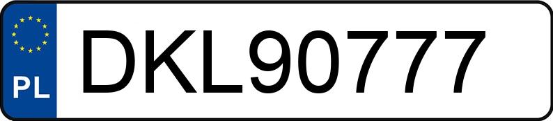 Numer rejestracyjny DKL 90777 posiada MITSUBISHI LANCER - DKL90777