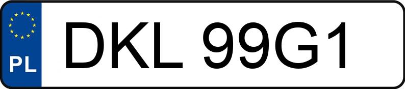 Numer rejestracyjny DKL 99G1 posiada BMW 525 - DKL99G1