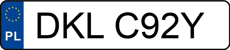 Numer rejestracyjny DKL C92Y posiada URSUS C 330 - DKLC92Y