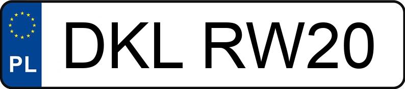 Numer rejestracyjny DKL RW20 posiada OPEL ASTRA - DKLRW20 Numer rejestracyjny DKL RW20 posiada OPEL ASTRA - DKLRW20