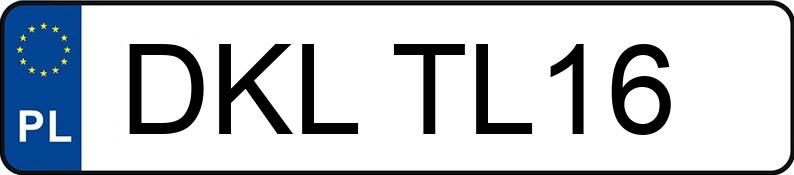 Numer rejestracyjny DKL TL16 posiada SEAT LEON - DKLTL16 Numer rejestracyjny DKL TL16 posiada SEAT LEON - DKLTL16