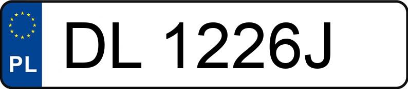 Numer rejestracyjny DL 1226J posiada VOLKSWAGEN GOLF - DL1226J