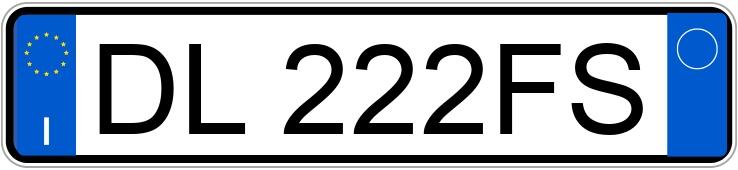 Numer rejestracyjny DL222FS posiada FIAT Grande Punto