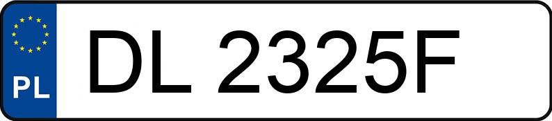 Numer rejestracyjny DL 2325F posiada FIAT 126 ELX Maluch STD - DL2325F Numer rejestracyjny DL 2325F posiada FIAT 126 ELX Maluch STD - DL2325F