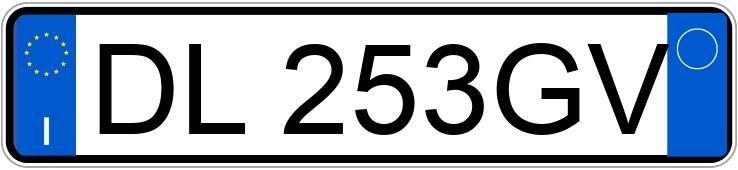 Numer rejestracyjny DL253GV posiada PEUGEOT 207