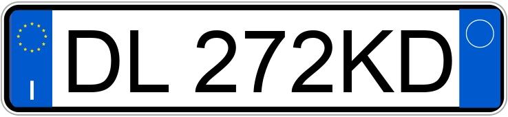 Numer rejestracyjny DL272KD posiada LANCIA Musa