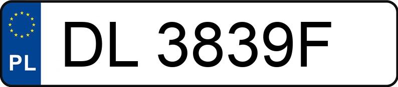 Numer rejestracyjny DL 3839F posiada MERCEDES-BENZ E 350 CDI - DL3839F