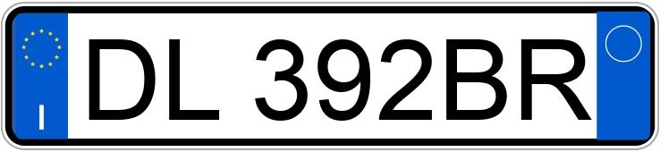 Numer rejestracyjny DL392BR posiada BMW Serie 5