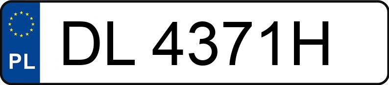 Numer rejestracyjny DL 4371H posiada AUDI 80 1.9 TD - DL4371H