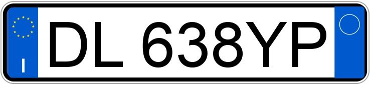 Numer rejestracyjny DL638YP posiada FIAT Punto 3a serie Numer rejestracyjny DL638YP posiada FIAT Punto 3a serie