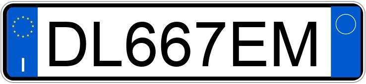 Il numero di registrazione DL667EM ha FIAT Grande Punto Il numero di registrazione DL667EM ha FIAT Grande Punto