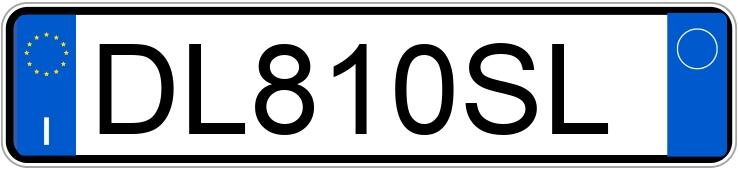 Numer rejestracyjny DL810SL posiada LANCIA Ypsilon 2a serie