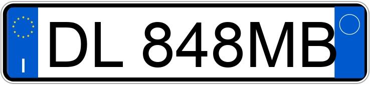 Numer rejestracyjny DL848MB posiada TOYOTA Yaris 2a serie