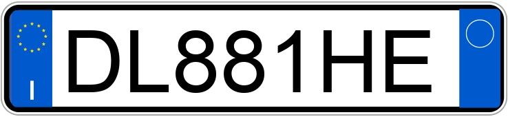 Numer rejestracyjny DL881HE posiada LANCIA Ypsilon 2a serie Numer rejestracyjny DL881HE posiada LANCIA Ypsilon 2a serie