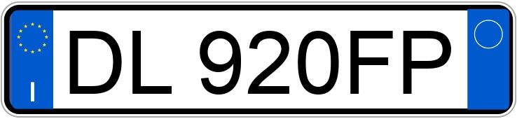 Numer rejestracyjny DL920FP posiada FIAT Panda 2a serie