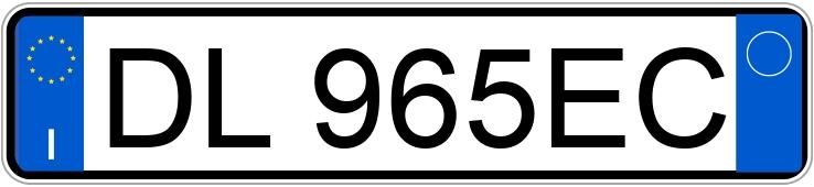 Numer rejestracyjny DL965EC posiada TOYOTA Aygo 1a serie