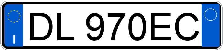 Numer rejestracyjny DL970EC posiada TOYOTA Aygo 1a serie