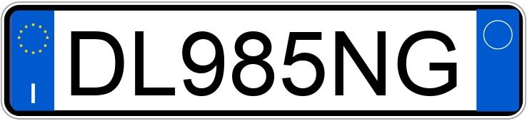 Numer rejestracyjny DL985NG posiada AUDI A3 2a serie