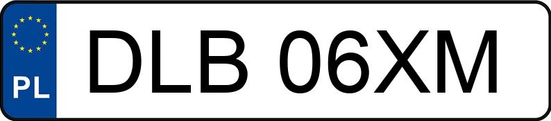 Numer rejestracyjny DLB06XM posiada BMW Seria 3 320i Kat. E36