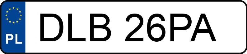 Numer rejestracyjny DLB 26PA posiada FORD Mondeo 2.0 TDCi MR`06 E4 - DLB26PA