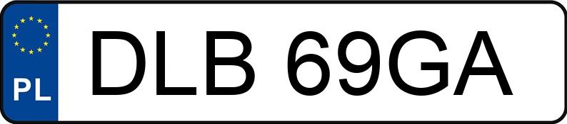 Numer rejestracyjny DLB 69GA posiada VOLKSWAGEN GOLF - DLB69GA