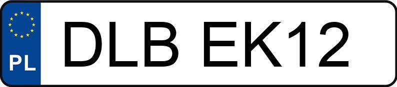 Numer rejestracyjny DLB EK12 posiada VOLKSWAGEN PASSAT - DLBEK12