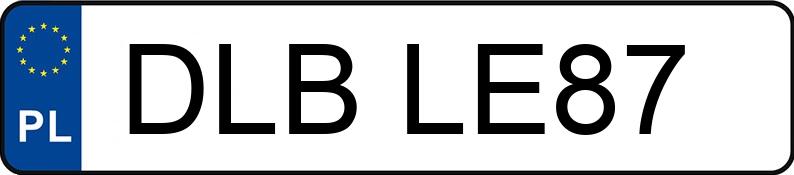 El número de registro DLB LE87 tiene BMW 330 Diesel DPF MR`04 E4 E90 330 Diesel DPF MR`04 E4 E90 - DLBLE87