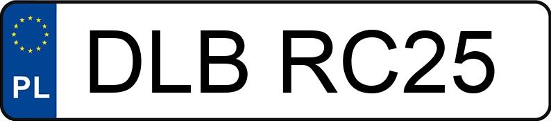 Numer rejestracyjny DLB RC25 posiada AUDI A4 AVANT - DLBRC25 Numer rejestracyjny DLB RC25 posiada AUDI A4 AVANT - DLBRC25