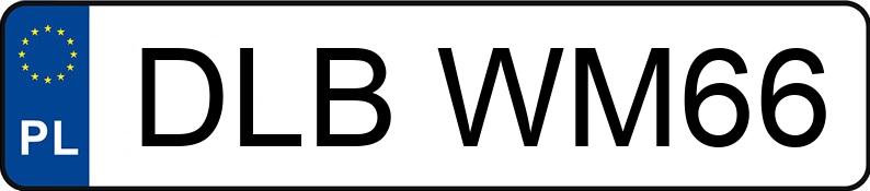 Numer rejestracyjny DLB WM66 posiada VOLKSWAGEN Golf V 1.6 MR`03 E4 GT Sport - DLBWM66