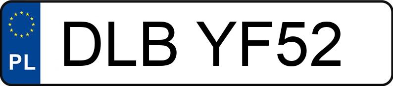 Numer rejestracyjny DLB YF52 posiada BMW 520i Kat. MR`01 E39 520i Kat. MR`01 E39 - DLBYF52