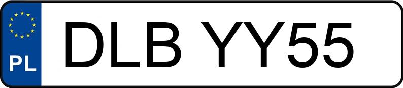 Numer rejestracyjny DLB YY55 posiada AUDI A4 - DLBYY55 Numer rejestracyjny DLB YY55 posiada AUDI A4 - DLBYY55