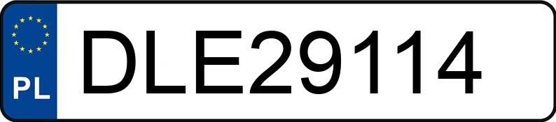 Pirat drogowy w pojeździe o numerach rejestracyjnych DLE29114