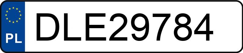Pirat drogowy w pojeździe o numerach rejestracyjnych DLE29784