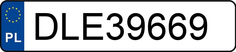 Numer rejestracyjny DLE 39669 posiada VOLKSWAGEN GOLF - DLE39669