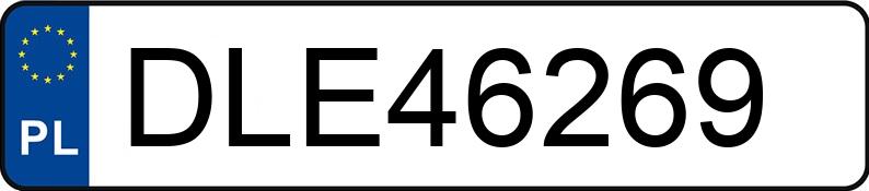 Numer rejestracyjny DLE 46269 posiada AUDI A3 - DLE46269