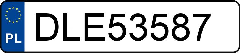 Numer rejestracyjny DLE 53587 posiada JEEP GRAND CHEROKEE - DLE53587