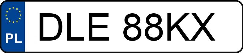 Numer rejestracyjny DLE 88KX posiada BMW 320i Coupe Kat. E36 320i Coupe Kat. E36 - DLE88KX