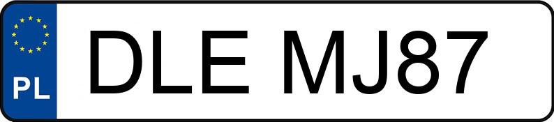 Numer rejestracyjny DLE MJ87 posiada PIAGGIO / VESPA Skutery od 50 S 125 - DLEMJ87