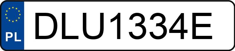 Numer rejestracyjny DLU 1334E posiada TOYOTA YARIS - DLU1334E