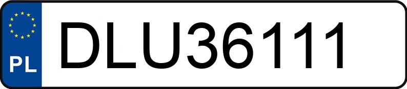 Numer rejestracyjny DLU 36111 posiada BMW 320D - DLU36111