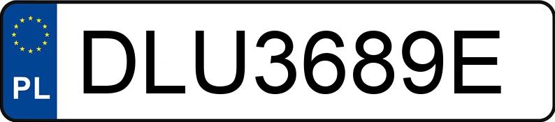 Numer rejestracyjny DLU 3689E posiada LEXUS ES 300h MR`22 E6 Elegance - DLU3689E