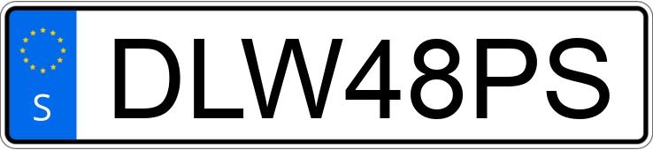 Numer rejestracyjny DLW48PS posiada  