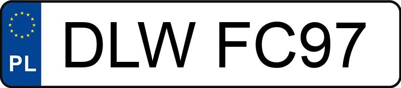 Numer rejestracyjny DLW FC97 posiada TOYOTA COROLLA - DLWFC97 Numer rejestracyjny DLW FC97 posiada TOYOTA COROLLA - DLWFC97