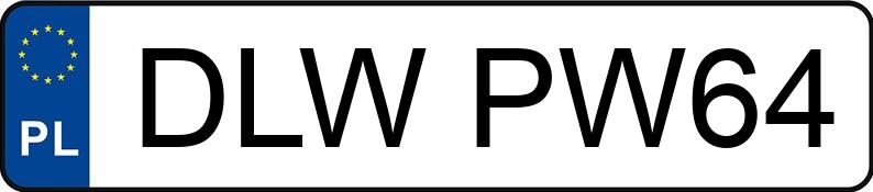 Numer rejestracyjny DLW PW64 posiada AUDI A4 - DLWPW64