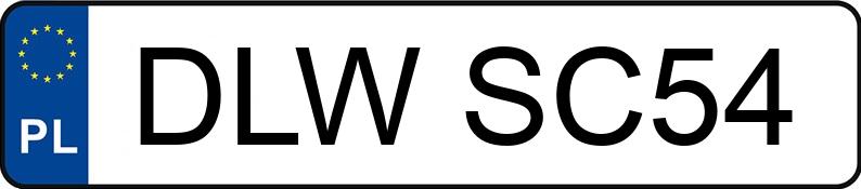 Numer rejestracyjny DLW SC54 posiada BMW 530 Touring Diesel MR`03 E3 E61 - DLWSC54 Numer rejestracyjny DLW SC54 posiada BMW 530 Touring Diesel MR`03 E3 E61 - DLWSC54