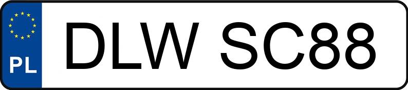 Numer rejestracyjny DLW SC88 posiada BMW 328I - DLWSC88
