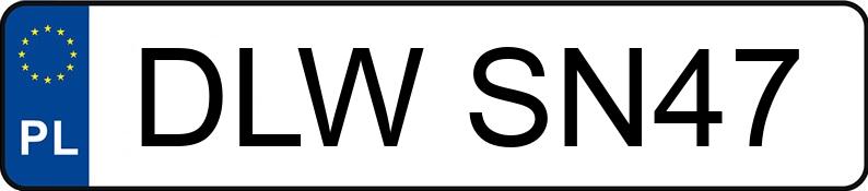 Numer rejestracyjny DLW SN47 posiada VOLKSWAGEN TOUAREG - DLWSN47